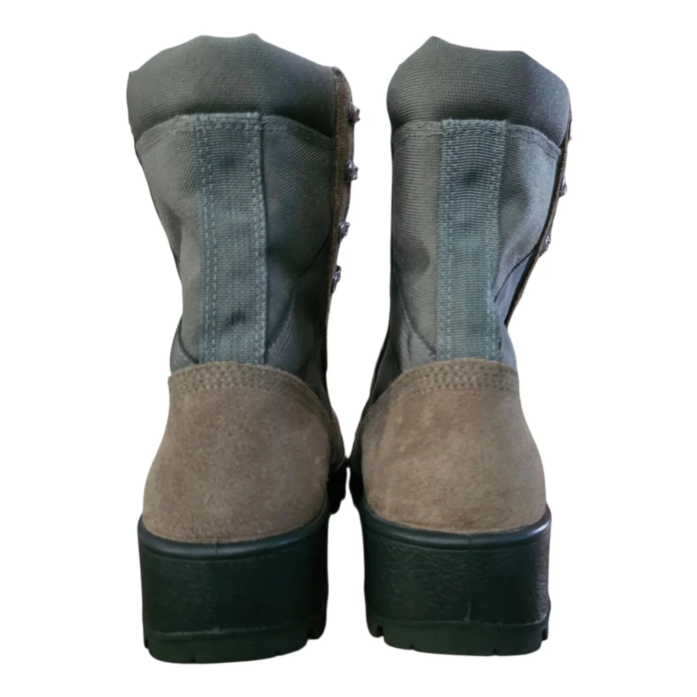 Military Combat Boots Green Waterproof High Top Hot Weather sz 5 New